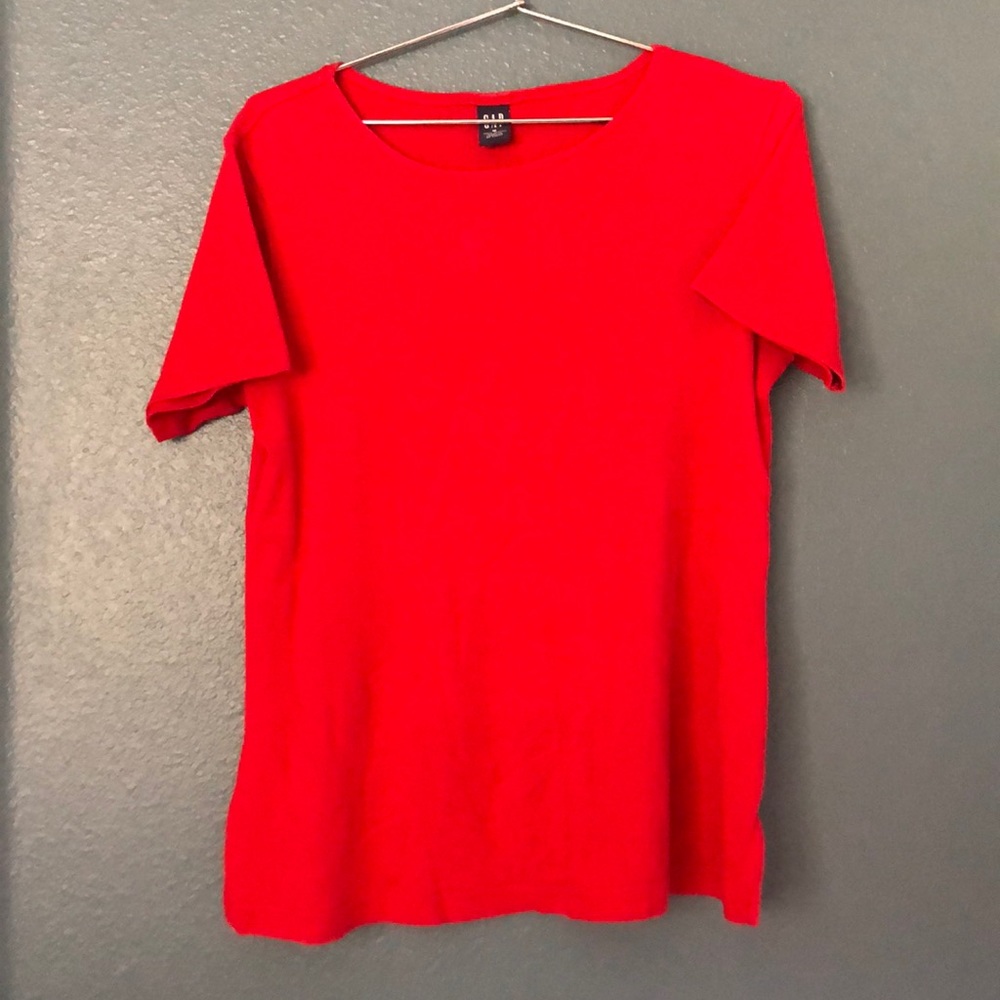 Gap red cotton T-shirt - M
